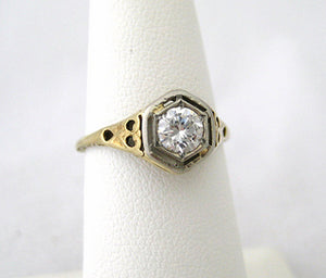Sweet Vintage .36 carat Diamond Ring
