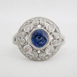 1.02 carat center Sapphire Ring