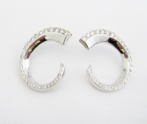 Horn Shaped Diamond Earrings