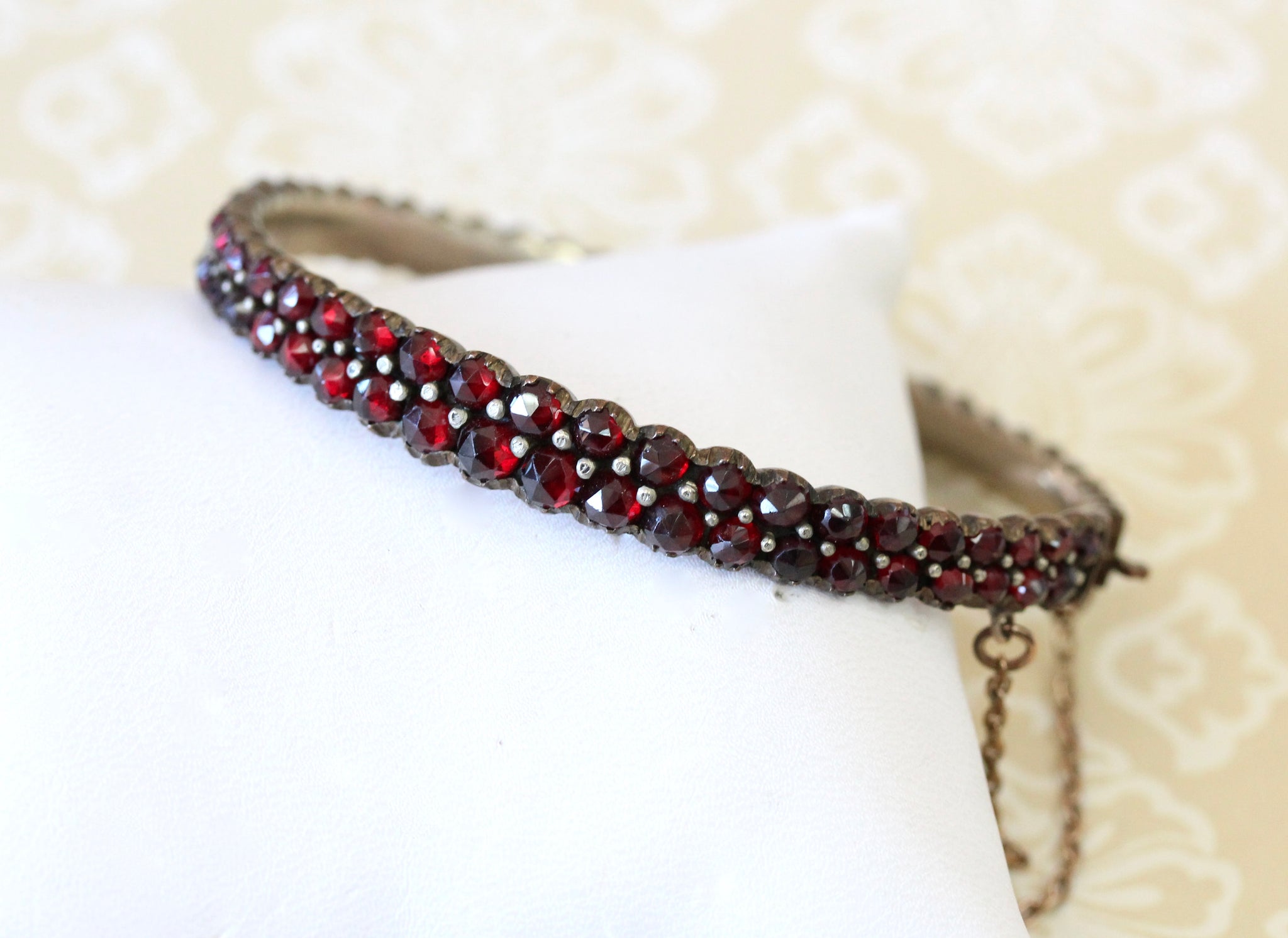 Stunning Antique Bohemian Garnet Bracelet