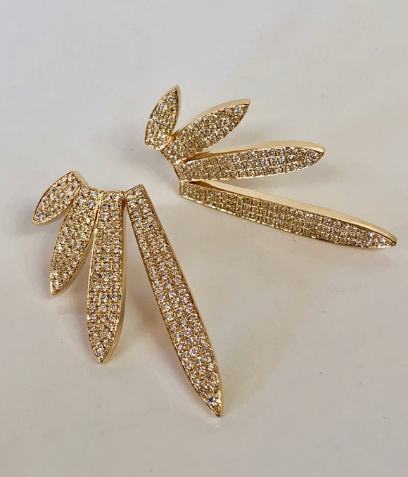 Four Leaf Diamond Earrings