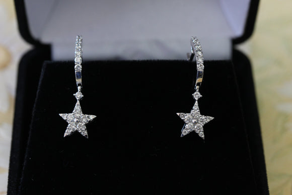 Fabulous ~ Diamond Star Earrings