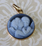 Charming ~ Dyed Agate Carved Pendant