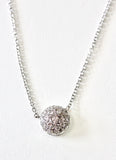 Sparkling ~ Diamond Cluster Necklace