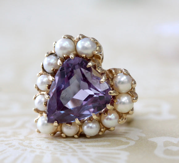 Purple Stone and Pearl 