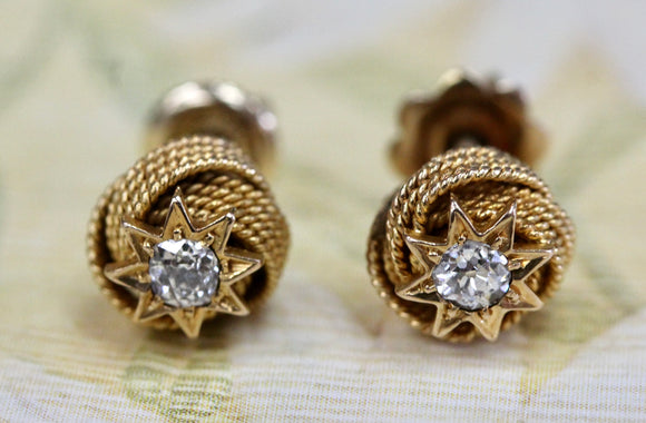 Stylish ~ Diamond Star Stud earrings
