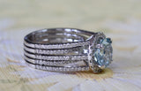Aquamarine & Diamond Ring ~ WOW