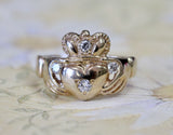 Diamond CLADDAGH Ring