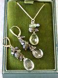 Artisan ~ Necklace with Genuine Stones, 14K