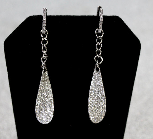 Dazzling ~ Contemporary Diamond Earrings, worn two ways