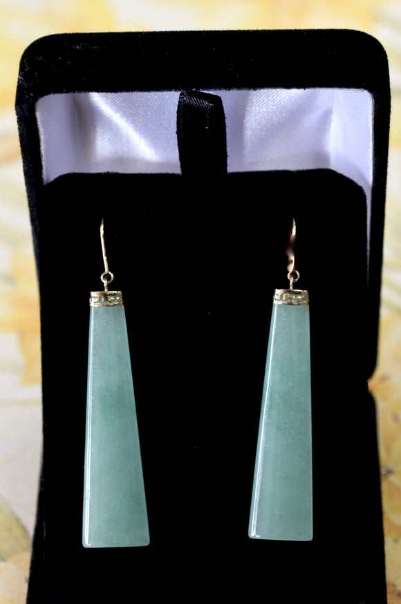 Stylish ~ Jade Drop Earrings