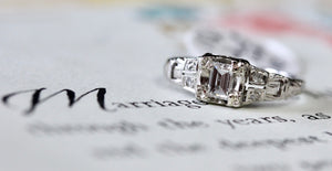 VINTAGE ~ Diamond Engagement Ring