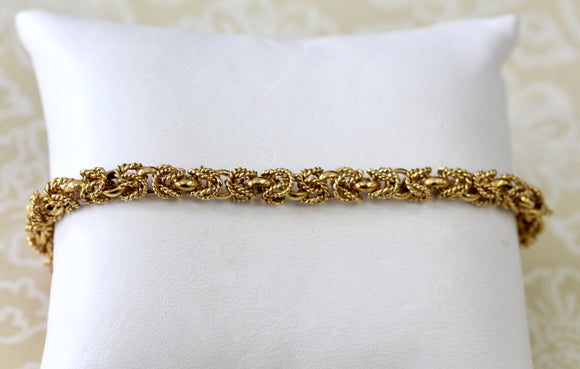 Intricate ~ Byzantine Link Bracelet, 18K