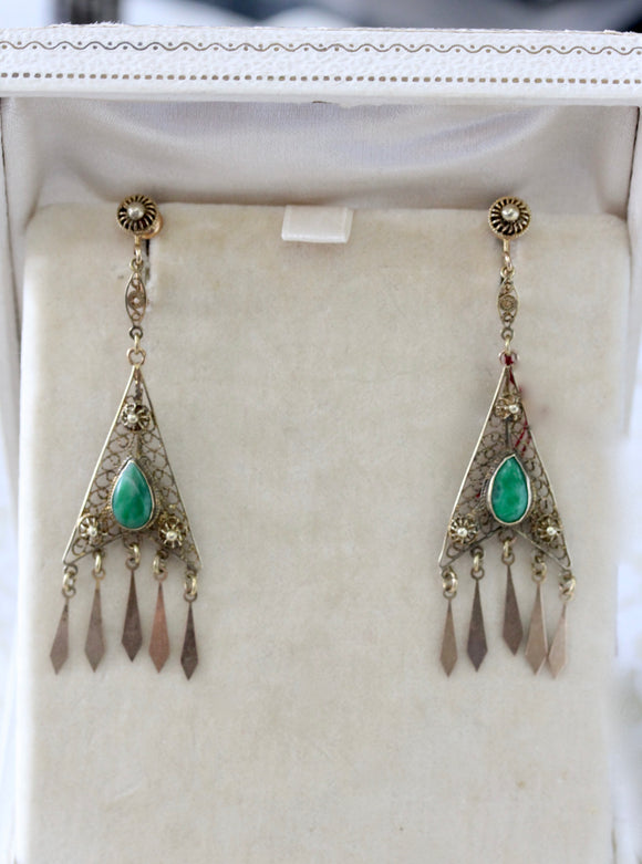 Green Jade Earrings | Beautifulthings