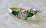 Exciting ~ Emerald & Diamond Ring