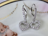 Diamond Heart Earrings ~ LOVABLE