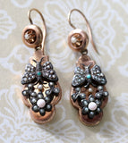 Victorian ~ Rose Gold with a butterfly & Floral motif