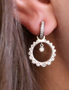 Diamond Earrings, 2 in 1