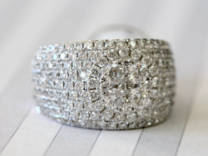 Wide Pave Diamond Band ~ Fabulous