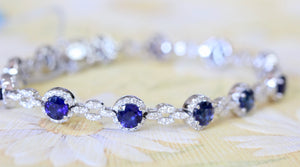 FABULOUS ~ Sapphire & Diamond Bracelet