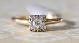 Sweet ~ Diamond Engagement Ring, Circa 1940's