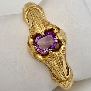 Antique French Amethyst Bangle