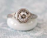 Vintage ~ Diamond Ring in both Platinum & White Gold