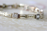 Vintage ~ Diamond Bracelet, 14K