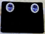 Tanzanite & Diamond Earrings ~ Sparkly