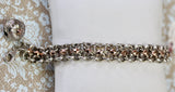 VICTORIAN ~ Sterling Silver with Rose Gold Bracelet