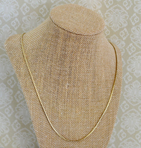 Classic ~ Flat S Link Gold Chain