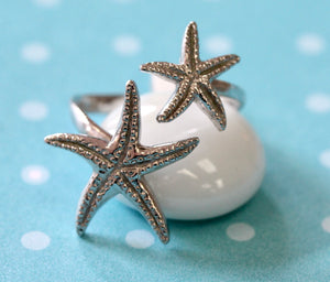 Whimsical ~ Double Starfish Ring