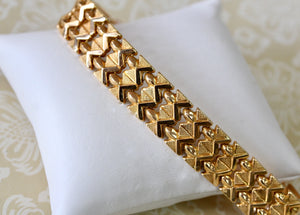 Bold & Stylish ~ 18K Bracelet