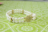 Lovely ~ Pearl & Diamond Bracelet