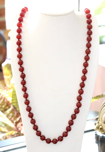 Carnelian Beaded Necklace