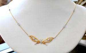 Gold Butterfly Neckpiece ~ Charming