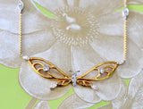 Gold Butterfly Neckpiece ~ Charming