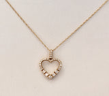 Open Heart Diamond Necklace