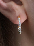 Diamond Hoop Earrings ~ Timeless