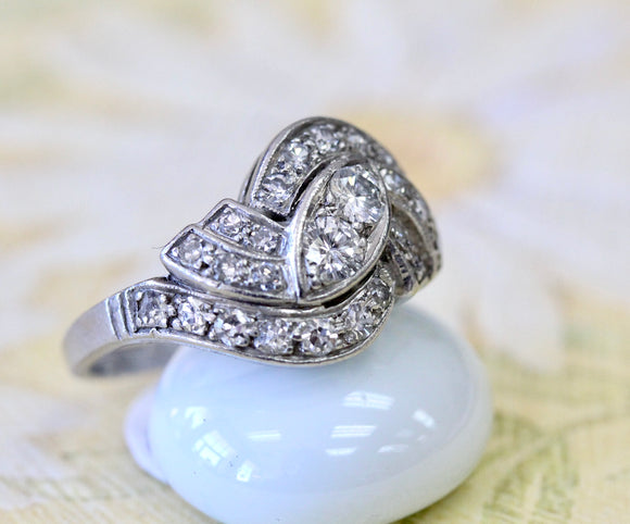 Vintage ~ Diamond Ring Circa ~ 1940s