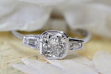 Diamond Engagement Ring ~ GIA Certified, Cushion Cut