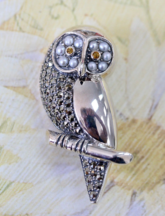 Sterling Silver OWL Pin