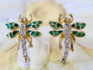 Dainty & Sweet ~ Dragonfly Stud style earrings,
