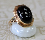 Black Onyx VICTORIAN Ring