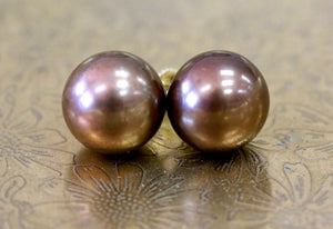 Dyed Fresh Water Pearl Earrings