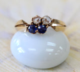 Sapphire & Diamond Ring ~ VICTORIAN