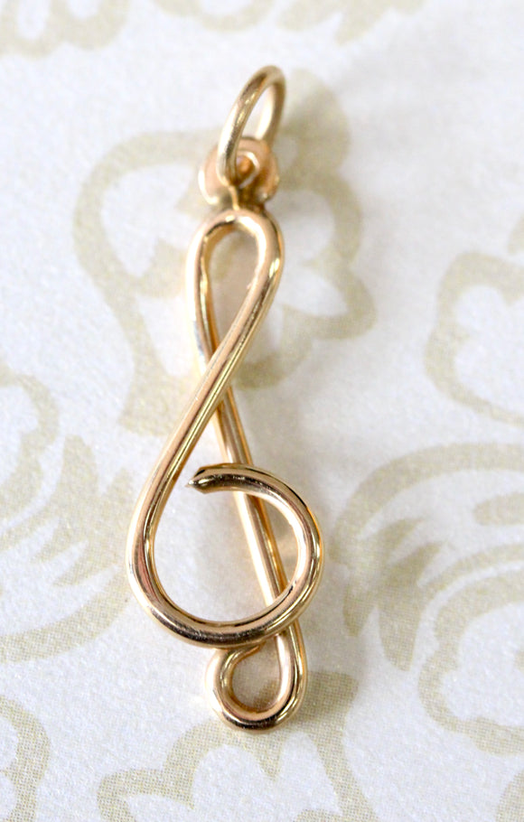 Musical Note ~ G-clef Pendant / Charm