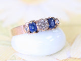 Sapphire & Diamond Ring ~ Circa 1890