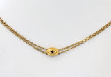 ANTIQUE Necklace with a double chain