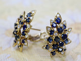 Designer "Hammerman Brothers" Sapphire & Diamond Earrings